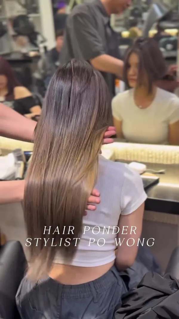 ##balayage ##巴黎畫染 ##TsuenWanHairSalon 髮型美甲作品