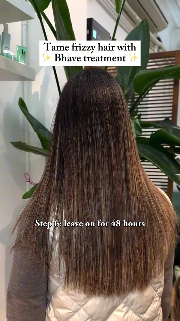 ##bhave ##FrizzyHairTreatment ##GlossyHair 髮型美甲作品