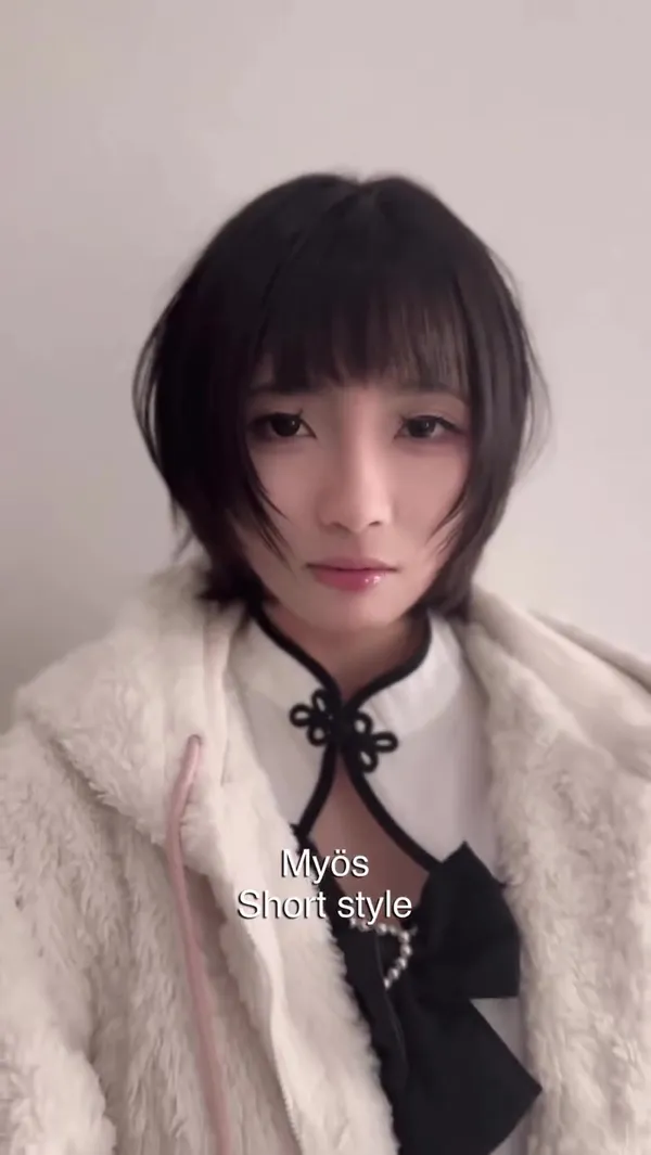 ##ShortHairGirl ##ShortHairDesign ##ElegantHairstyle 髮型美甲作品