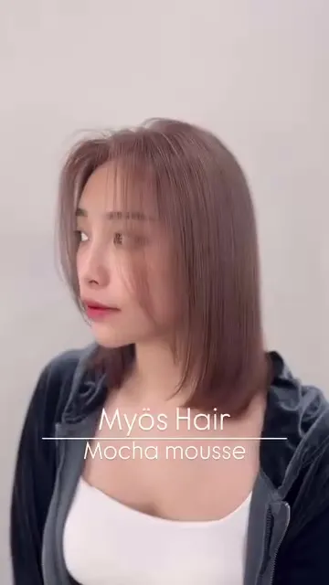 ##LayeredBob ##MochaMousseColor ##ComplexionBrighteningHairColor 髮型美甲作品