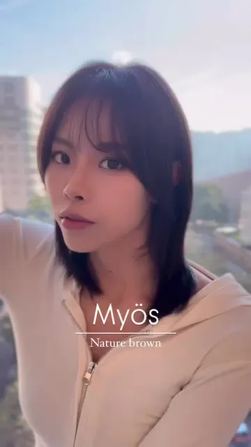 ##NaturalBrown ##ShortHairDesign ##AirBangs 髮型美甲作品