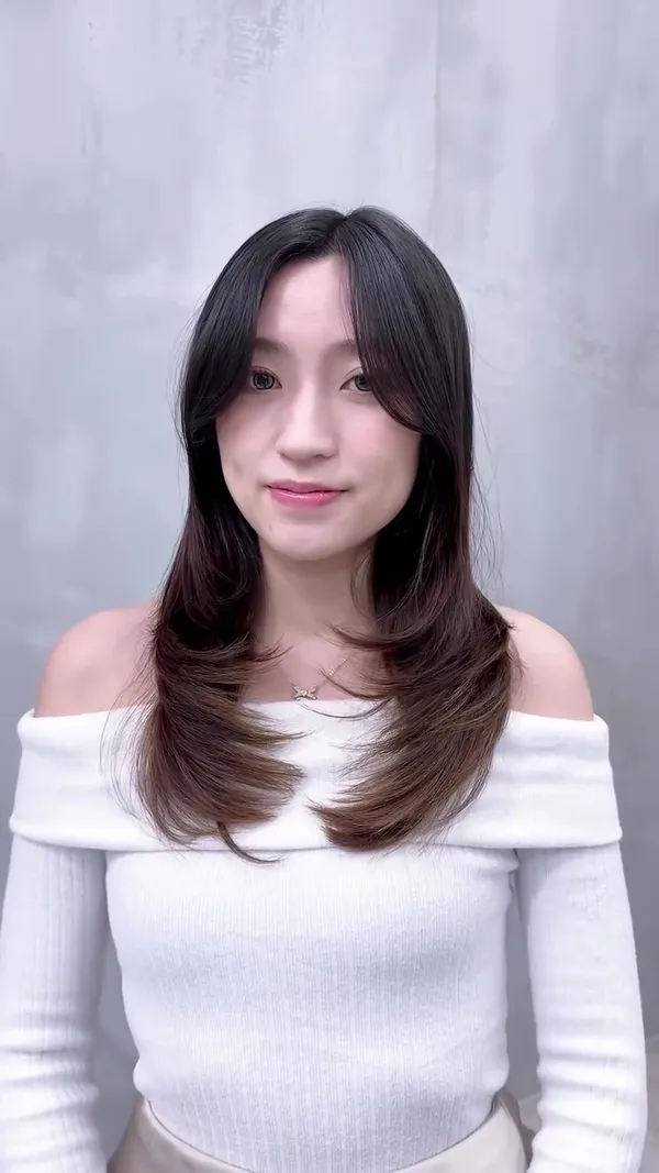 ##韓式髮型 ##韓式剪髮 ##韓式染髮 髮型美甲作品