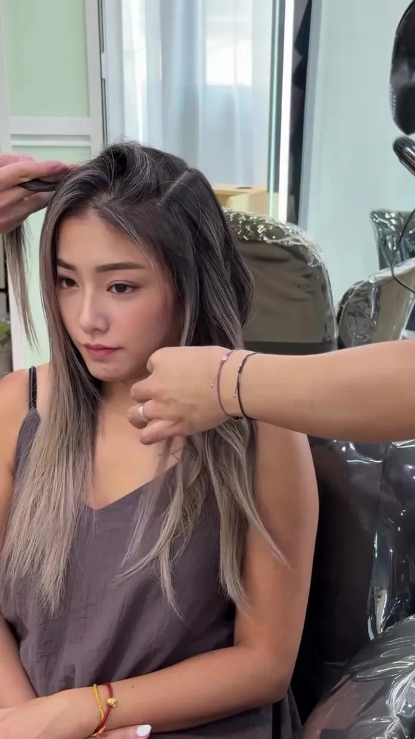 ##kayobalayage ##JOYWINCOLOUR ##PearlescentDye 髮型美甲作品