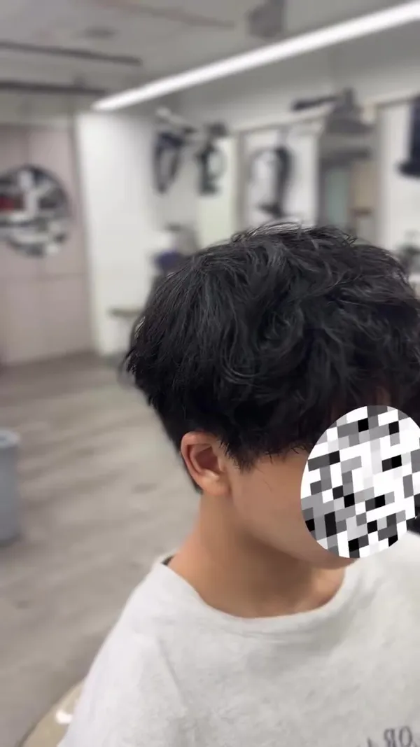 ##Men ##Morgan ##Straightening 髮型美甲作品