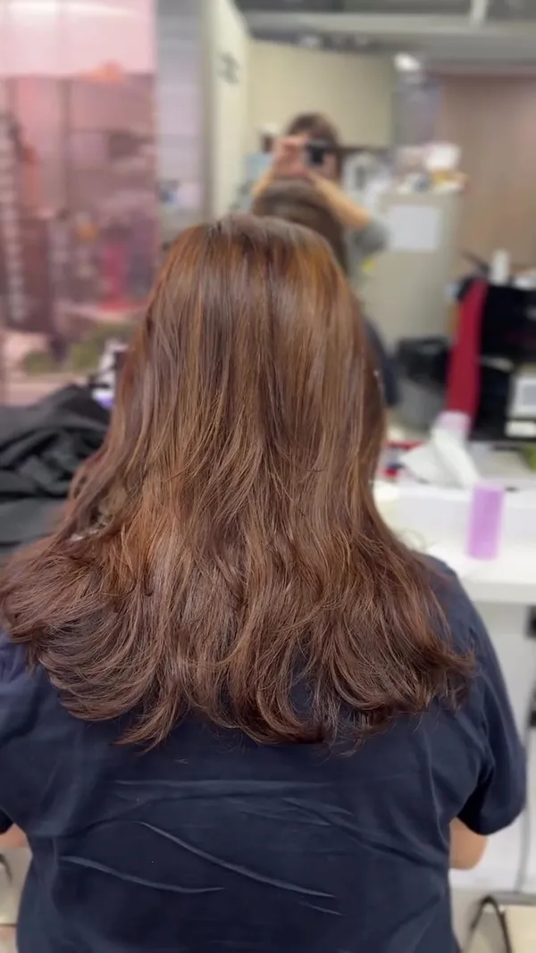 ##goldilocks ##HongKongStyleLayeredPerm ##MorganPerm 髮型美甲作品