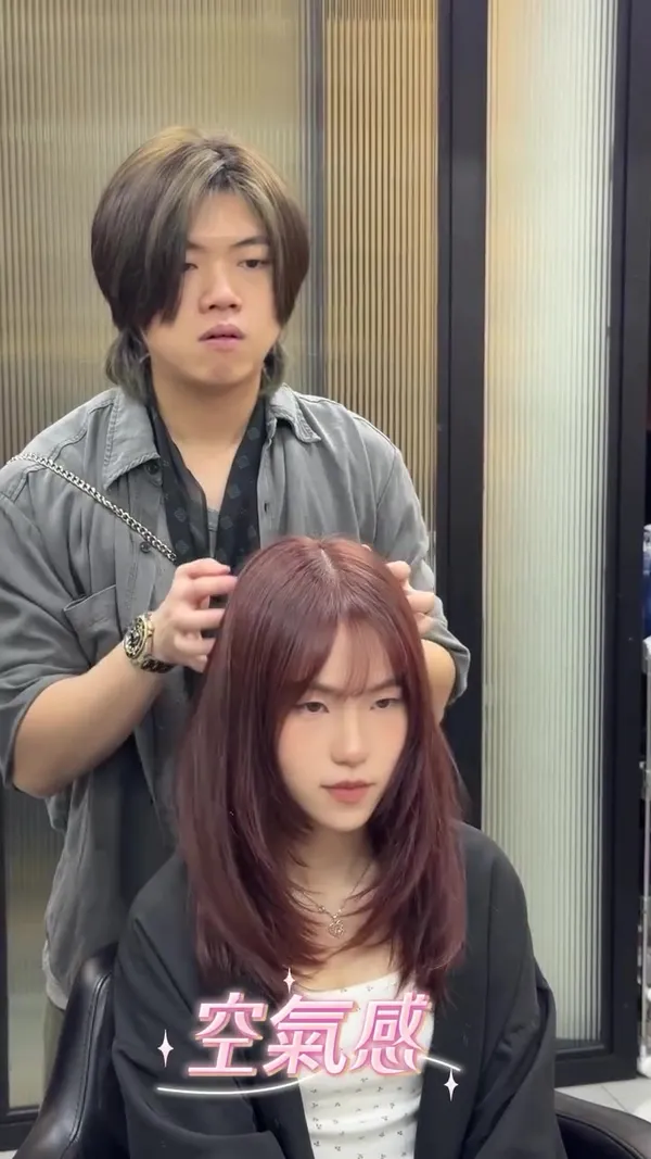 ##MongKokHairstylist ##TransparentColor ##JapaneseStyle 髮型美甲作品