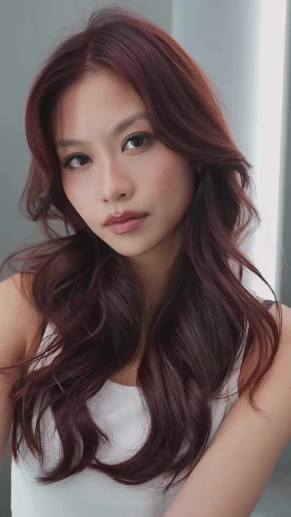 ##hair ##redhair ##hairdye 髮型美甲作品
