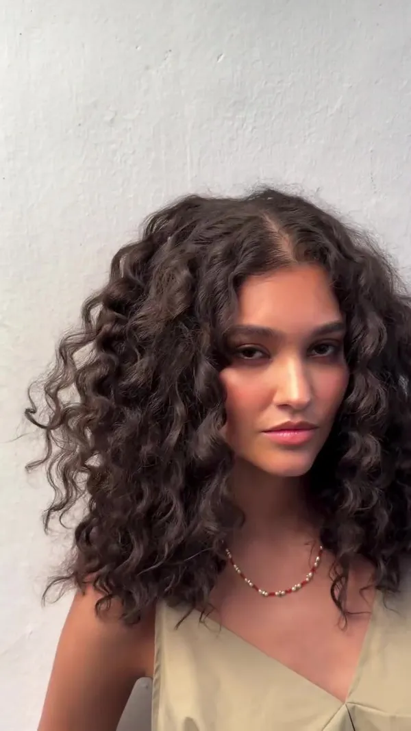 ##dereklihair ##curl ##volumizedcurlyhair 髮型美甲作品