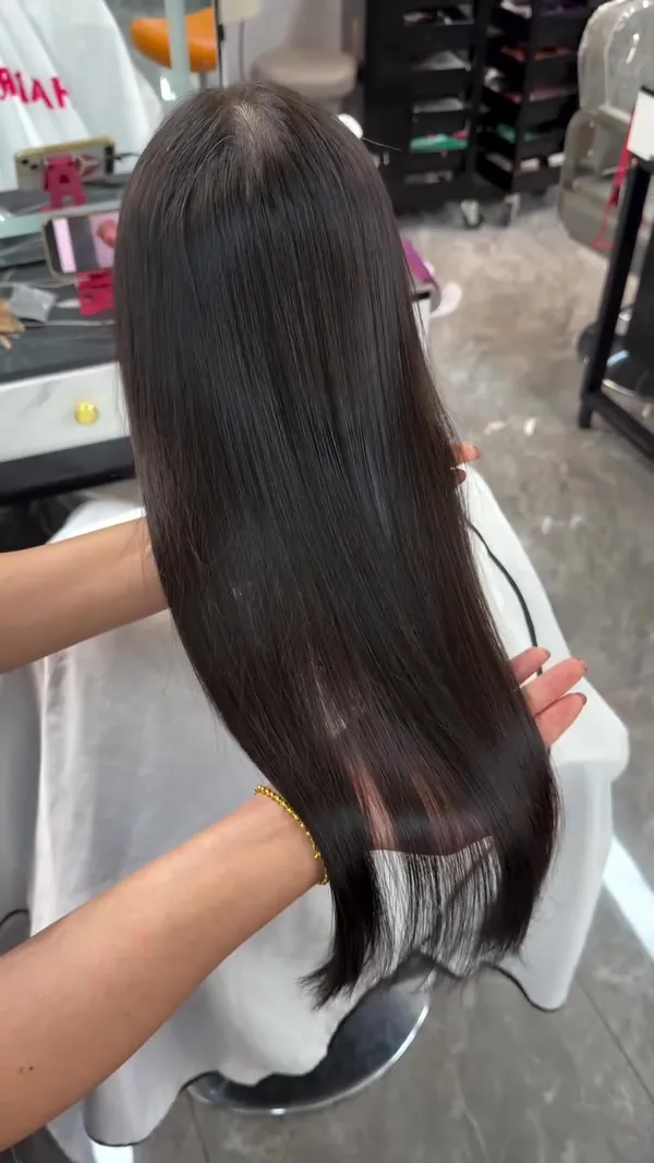 ##TsuenWanHairDye ##StraighteningTreatment ##IonicStraightPerm 髮型美甲作品