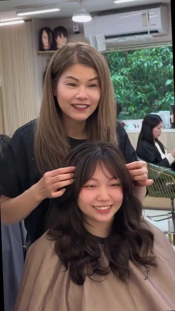 ##anita韓系波紋卷 ##Sha ##perming 髮型美甲作品