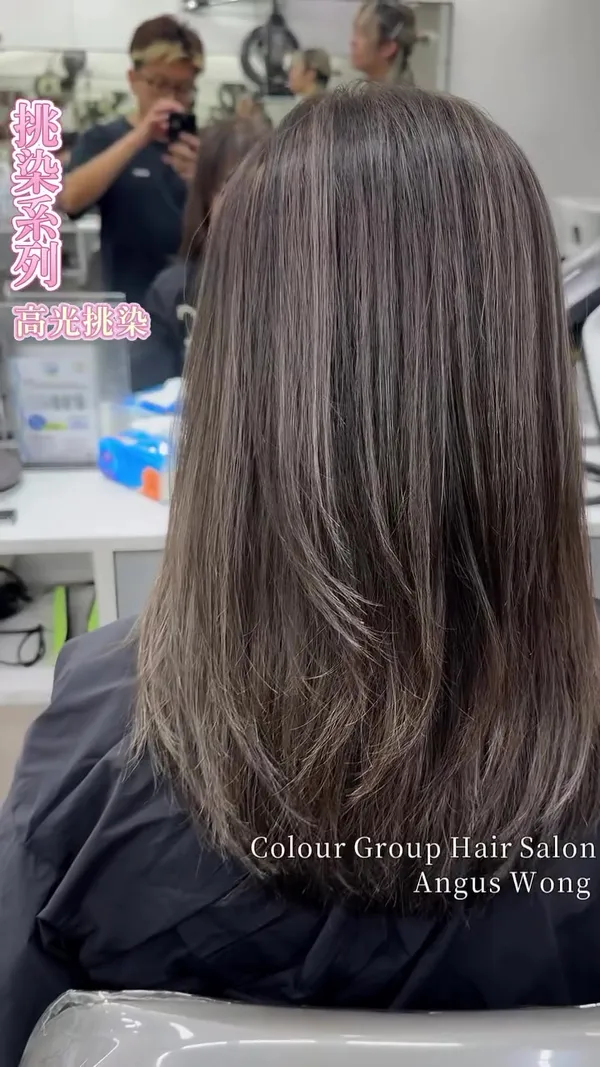 ##highlights ##hair ##Tuen 髮型美甲作品