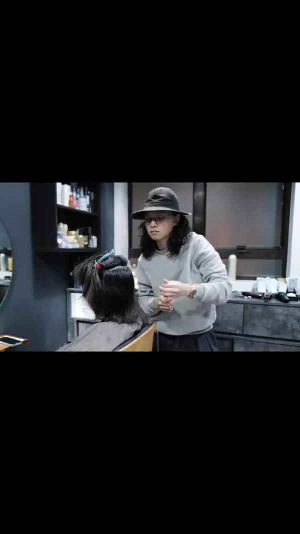 ##longbob ##bobhairstyles ##bobhaircut 髮型美甲作品