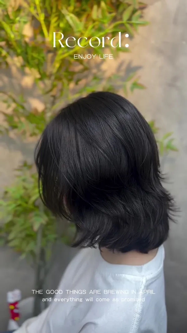 ##瀏海 ##免hair ##perming 髮型美甲作品