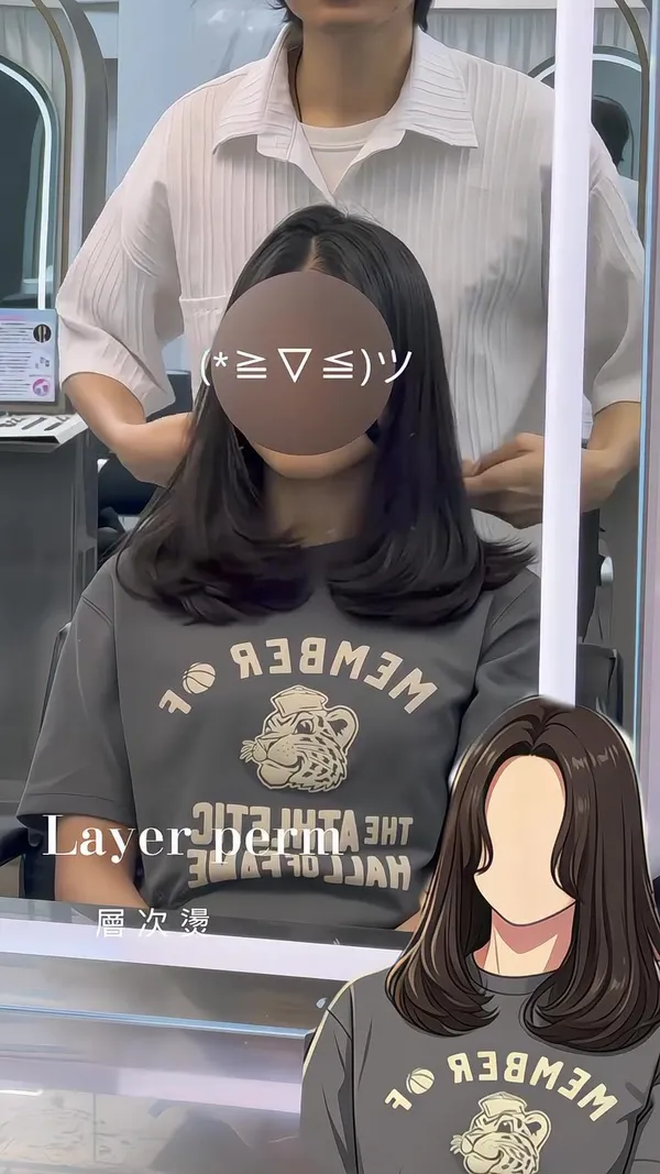 ##小顏瀏海 ##layers剪 ##整靚個頭 髮型美甲作品