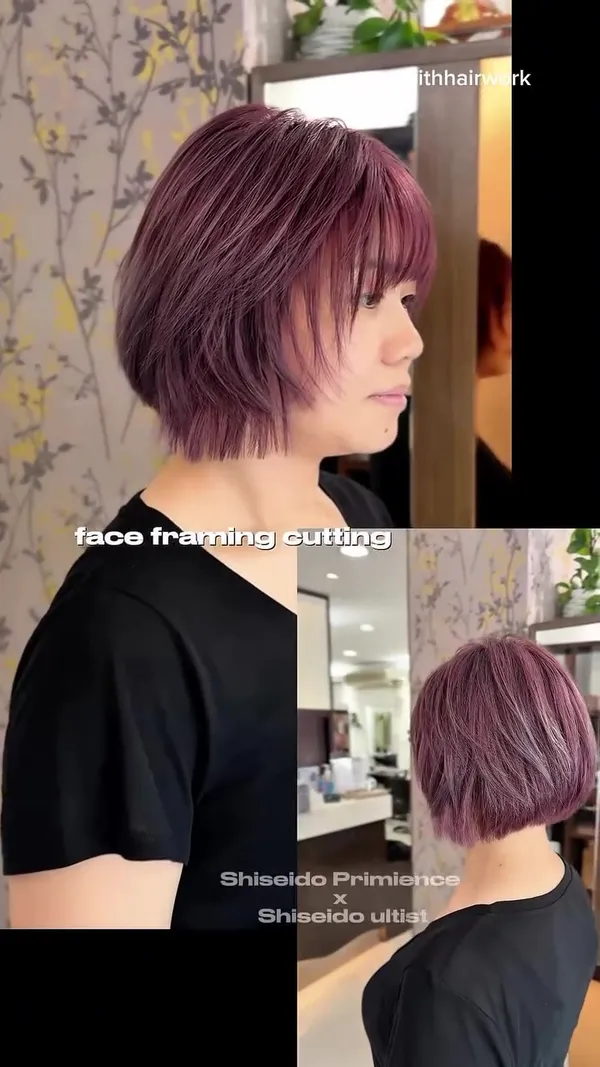 ##shiseido ##faceframing 髮型美甲作品