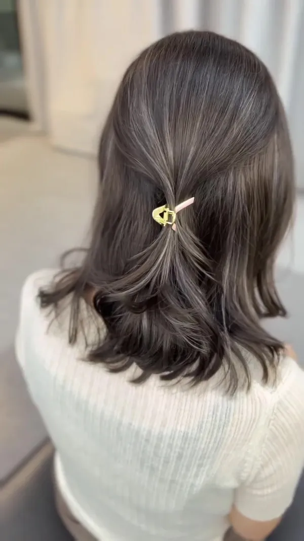 ##白髮首選 ##crystal作品 ##免hair 髮型美甲作品
