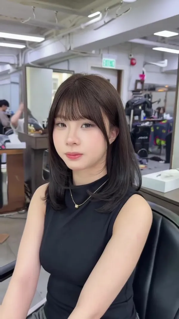 ##Mong ##免hair ##小顏瀏海 髮型美甲作品