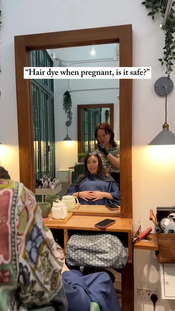 ##AmmoniaFreeColour ##PregnancyHair ##HongKongSalon 髮型美甲作品