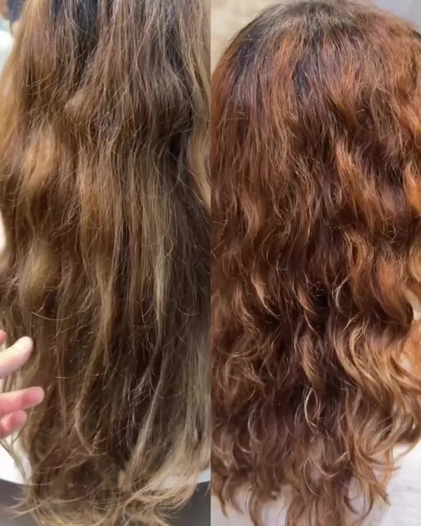 ##水光鏡面straightening ##LVPro ##perming 髮型美甲作品