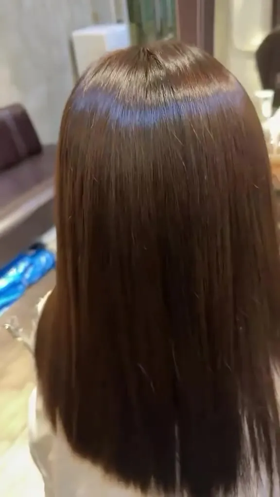 ##LVPro ##水光鏡面順滑straightening 髮型美甲作品
