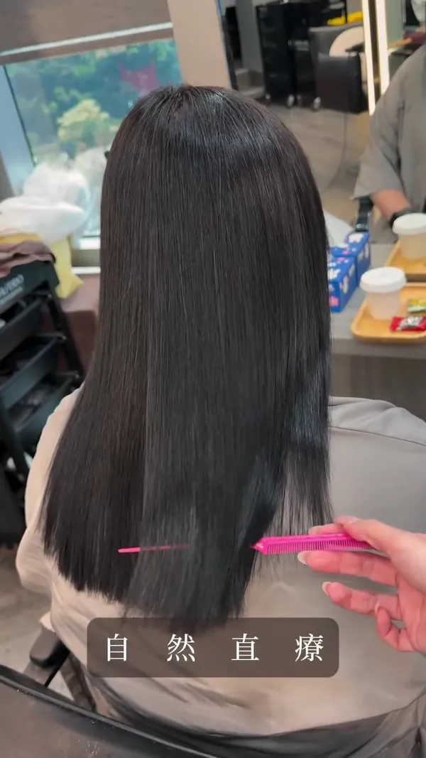 ##染髮 ##直療 ##Mikohair 髮型美甲作品