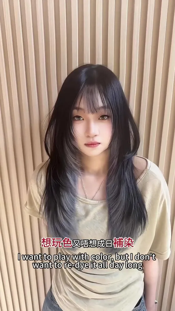 ##底層染 ##布甸頭救星 ##免漂頭頂 髮型美甲作品
