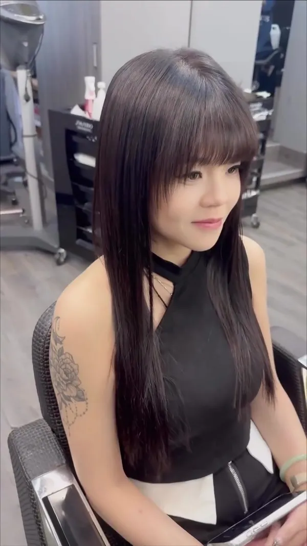 ##羽毛hair ##Tuen ##hair 髮型美甲作品