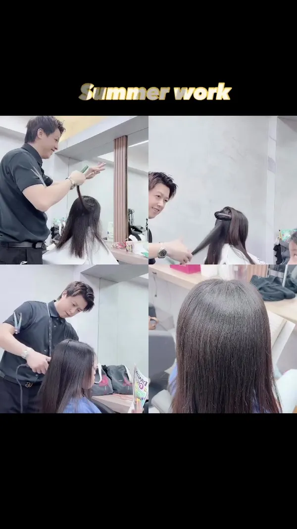 ##haircut ##asia ##tiktok 髮型美甲作品