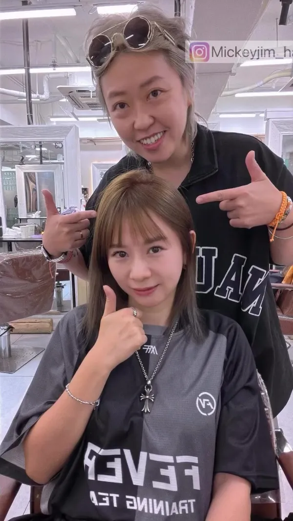 ##mickeyjimhairstylist ##Joywinhair ##水光沐浴染 髮型美甲作品
