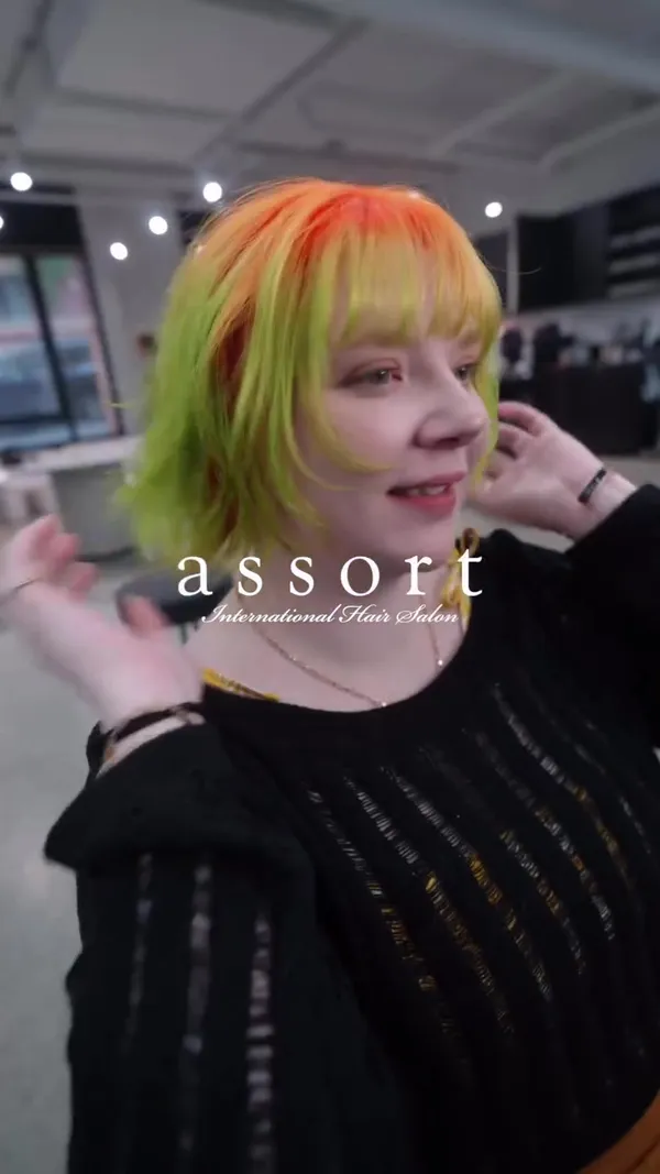 assort.hair ##hairconsultation ##hairtransformation ##greenhair hair & nail work