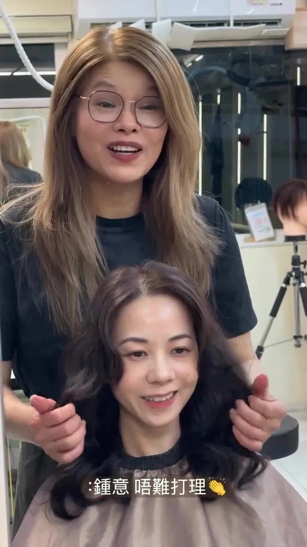 anitachow_hair ##anita韓系波紋卷 ##Sha ##Sha hair & nail work