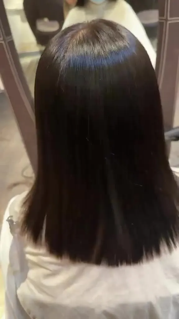##LVPro ##水光鏡面順滑straightening 髮型美甲作品