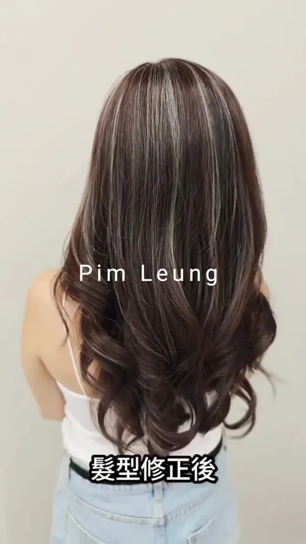 ##剪頭髮 ##balayage ##highlight 髮型美甲作品