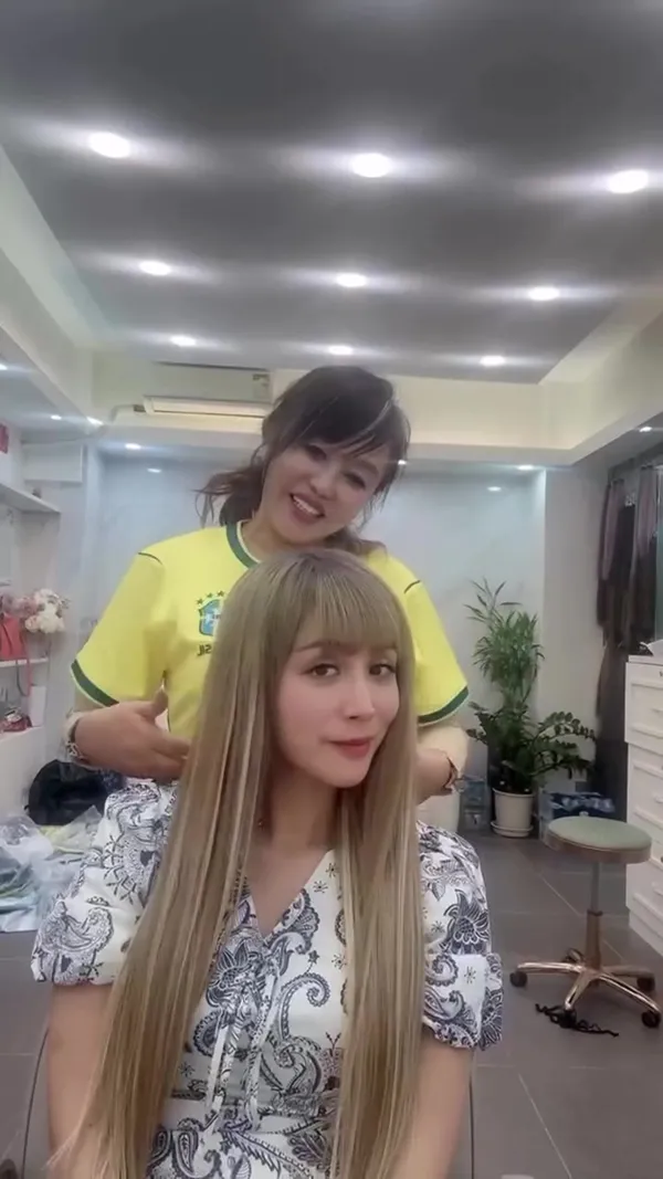 ##羽毛hair ##hair ##明星hair 髮型美甲作品