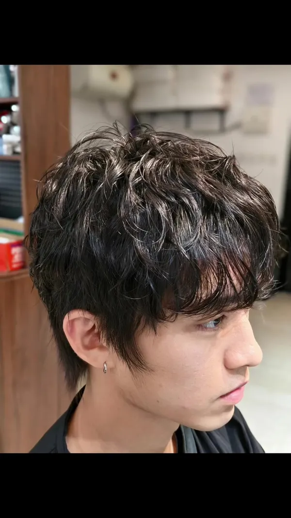 ##Kwun ##男仔perming ##男仔hairstyle 髮型美甲作品