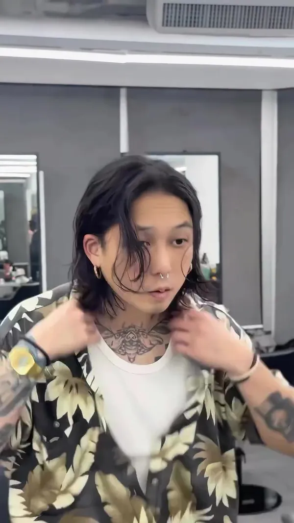 ##Tsim ##hairstylist ##男士perming 髮型美甲作品