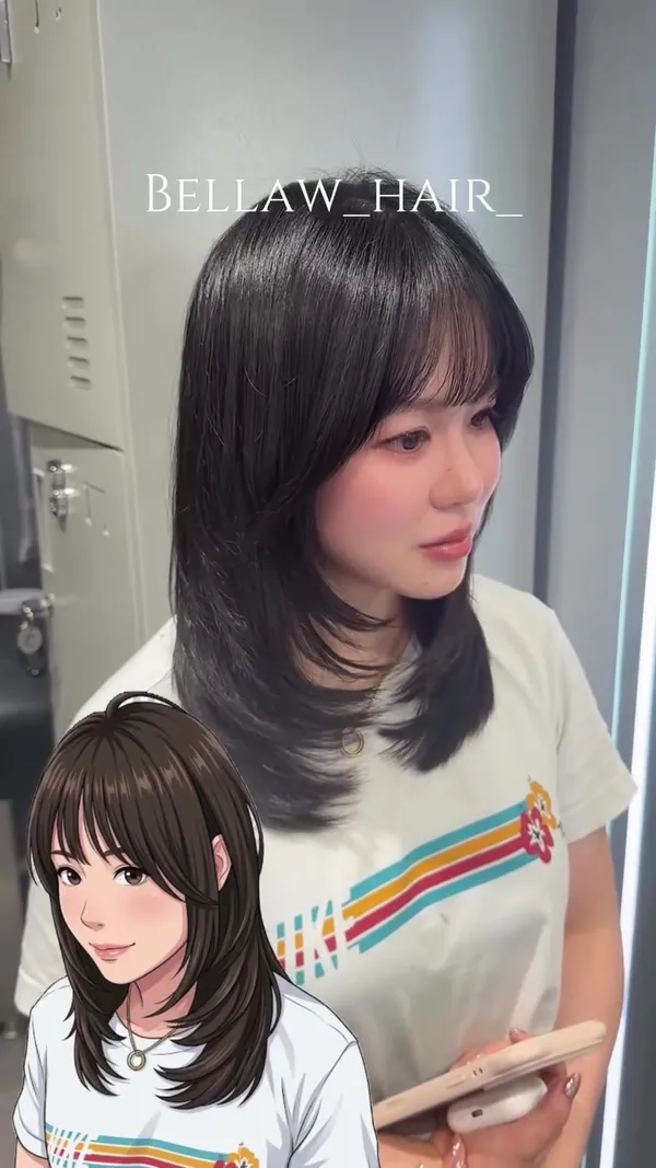 ##女hairstyle師 ##韓系hairstyle ##layers剪 髮型美甲作品