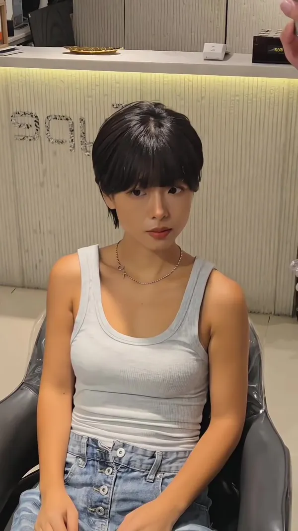 ##大圍hairstyle師 ##大圍haircut推介 ##女生短髮 髮型美甲作品