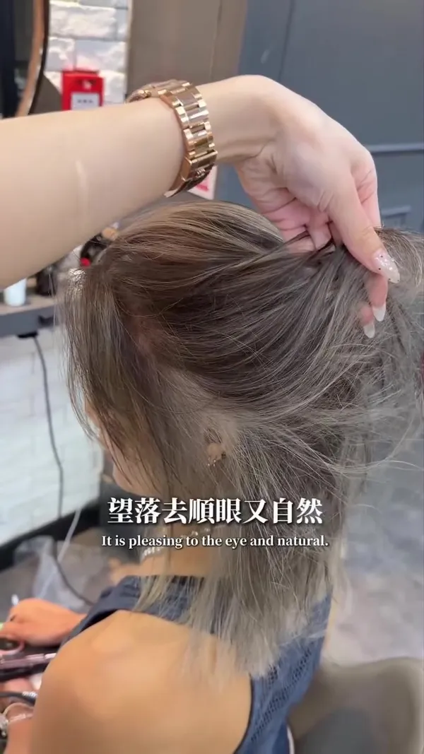 ##女髮型師 ##元朗髮型屋 ##白髮共存 髮型美甲作品