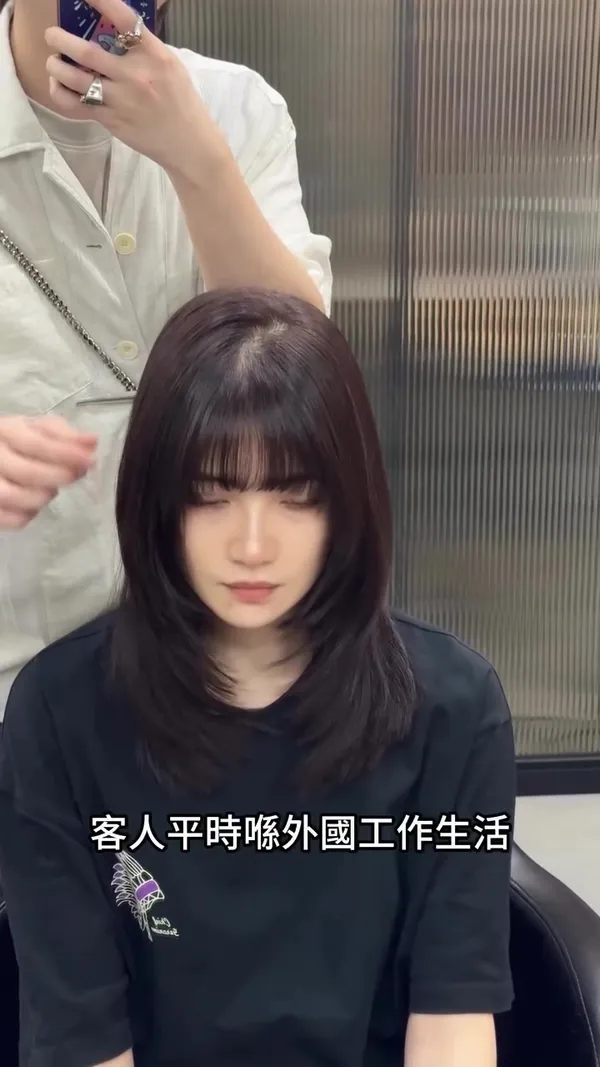 ##AgeDefying ##KoreanHairstyle ##JapaneseStyle 髮型美甲作品