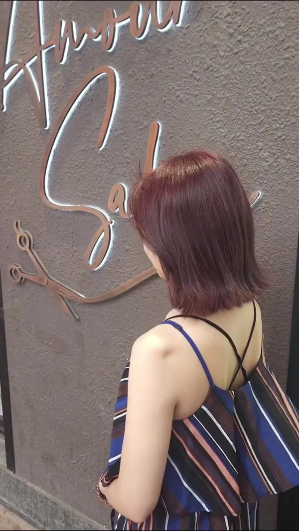 amoursalon ##moontriocolor ##MoonTrioMistColorTreatment ##haircolor 髮型美甲作品