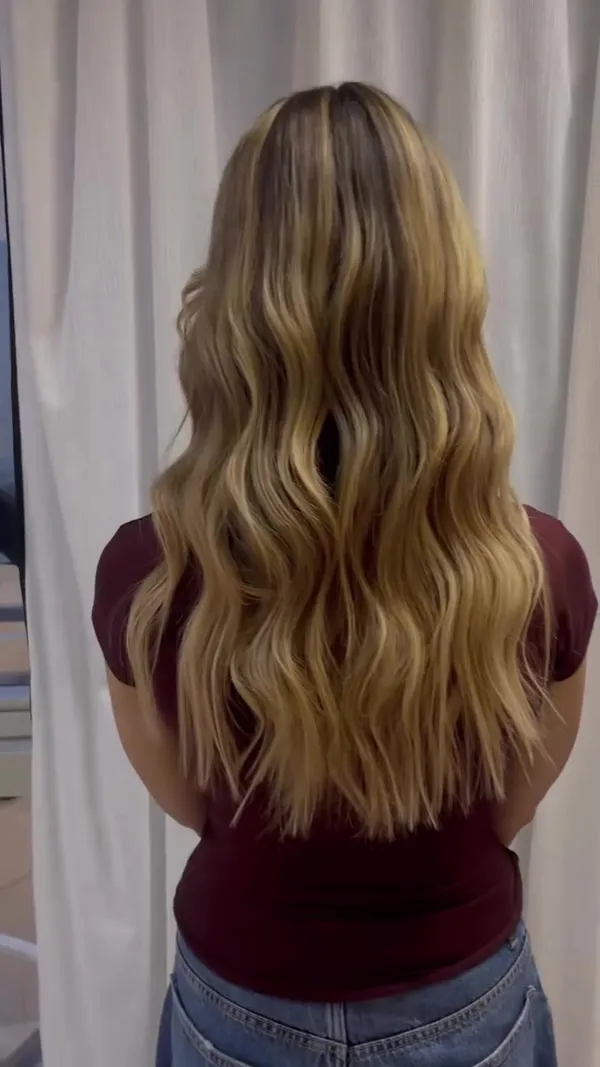 ##hairextensions ##keratinbond ##individualextensions 髮型美甲作品