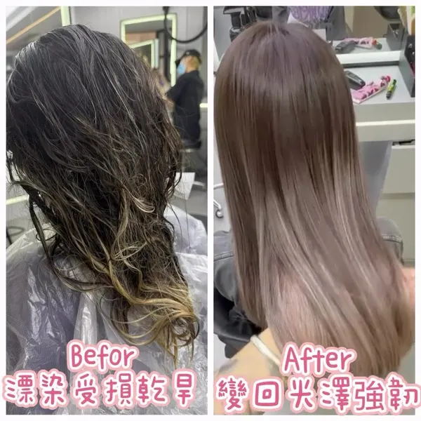 ##Curly ##lvpro ##frizzyhair 髮型美甲作品
