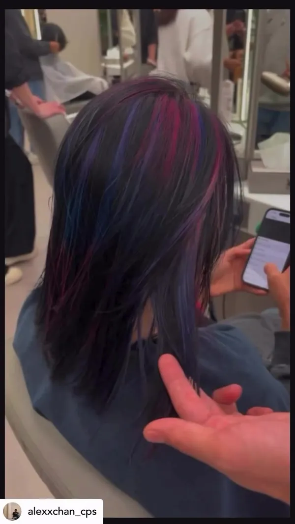 ##highlights ##hairbleach ##rebonding 髮型美甲作品