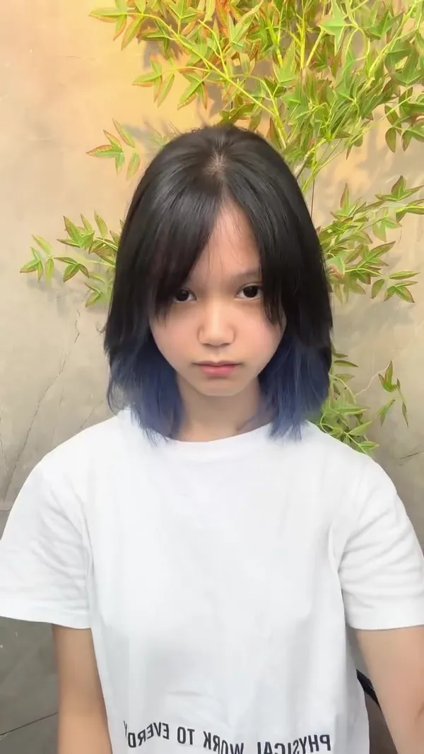 ##漂染 ##瀏海 ##免hair 髮型美甲作品