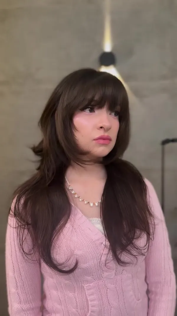 ##hushcut ##bayareasalon ##longlayeredhaircut 髮型美甲作品