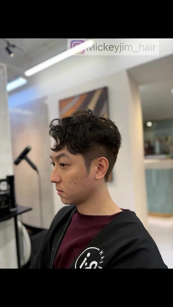##男生紋理燙 ##捲度 ##香港女hairstyle師 髮型美甲作品