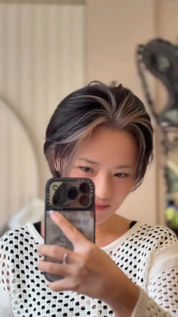 ##YuenLongHairstylist ##WomensMakeover ##ContrastBeauty 髮型美甲作品