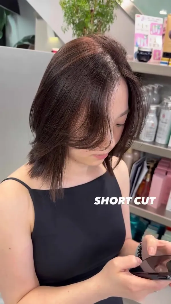 ##shorthair ##shortcut ##hkhair 髮型美甲作品