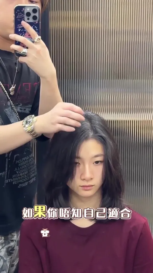 ##Korean ##hairstyledesign ##haircut 髮型美甲作品